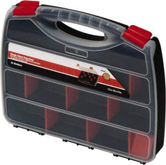 Quantum Storage - 13" Wide x 2" High x 10" Deep, Small Parts Organizer - Polypropylene Frame, 22 Compartments - USA Tool & Supply