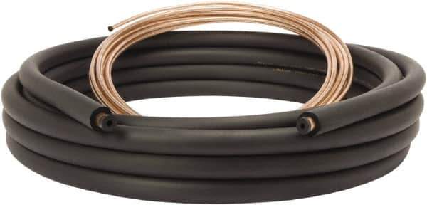 Mueller Industries - 35' Long, LL - 1/4, SL - 5/8" OD, Copper Refrigeration Tube - LL - .030, SL - .035" Wall Thickness, 11.45 Lb per Coil - USA Tool & Supply