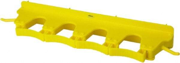 Vikan - 22 Lb Capacity, 3-5/32" Projection, Polypropylene/Rubber Wall Strip Organizer - 15-1/2" OAL - USA Tool & Supply