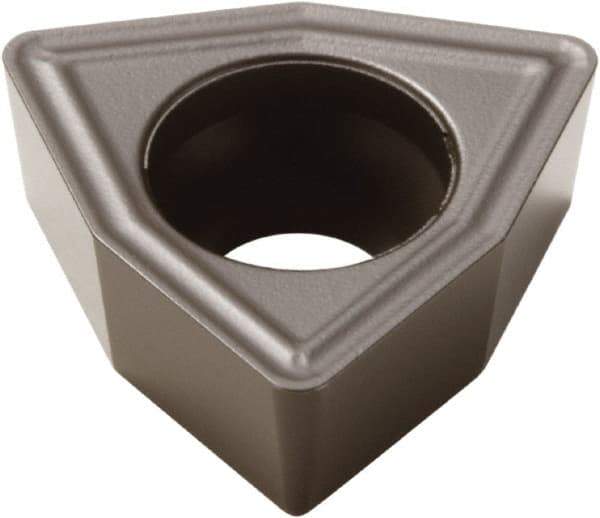 Seco - WCMX0.375 86 Grade DP3000 Carbide Indexable Drill Insert - TiCN/Al2O2 Finish, Trigon, 3/8" Inscribed Circle - USA Tool & Supply