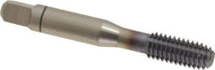 Balax - 3/8-16 UNC 2B H9 Thread Limit Bottoming Thread Forming Tap - Powdered Metal High Speed Steel, TiCN Finish, 2-15/16" OAL, 0.95" Thread Length, Right Hand Thread, Series BXSTEEL - USA Tool & Supply