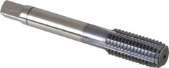 Balax - M12x1.75 Metric Coarse 6H D12 Thread Limit Bottoming Thread Forming Tap - Powdered Metal High Speed Steel, TiCN Finish, 3-3/8" OAL, 1" Thread Length, Right Hand Thread, Series BXSTEEL - USA Tool & Supply