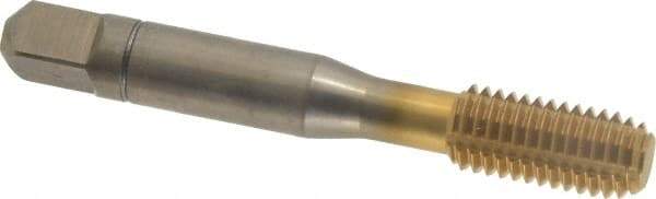 Balax - M10x1.50 Metric Coarse 6H D11 Thread Limit Bottoming Thread Forming Tap - Powdered Metal High Speed Steel, TiN Finish, 2-15/16" OAL, 0.95" Thread Length, Right Hand Thread, Series BXSTAINLESS - USA Tool & Supply