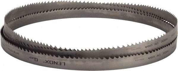 Lenox - 2 to 3 TPI, 15' Long x 1-1/4" Wide x 0.042" Thick, Welded Band Saw Blade - Bi-Metal, Toothed Edge, Raker Tooth Set, Flexible Back, Contour Cutting - USA Tool & Supply