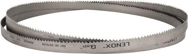 Lenox - 3 to 4 TPI, 14' 10" Long x 1" Wide x 0.035" Thick, Welded Band Saw Blade - Bi-Metal, Toothed Edge, Raker Tooth Set, Flexible Back, Contour Cutting - USA Tool & Supply