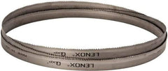 Lenox - 5 to 8 TPI, 12' 10" Long x 1" Wide x 0.035" Thick, Welded Band Saw Blade - Bi-Metal, Toothed Edge, Raker Tooth Set, Flexible Back, Contour Cutting - USA Tool & Supply