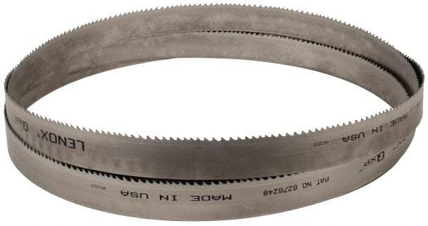 Lenox - 4 to 6 TPI, 12' Long x 1-1/4" Wide x 0.042" Thick, Welded Band Saw Blade - Bi-Metal, Toothed Edge, Raker Tooth Set, Flexible Back, Contour Cutting - USA Tool & Supply