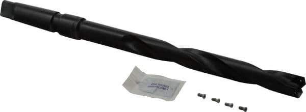 Allied Machine and Engineering - Series 1, 13/16" Max Diam, 3MT Taper Shank, Helical Flute Spade Drill - 6-1/2" Max Depth, 9-47/64" Body Length, 13-7/32" OAL, Extended Length, Through Coolant - USA Tool & Supply