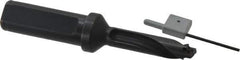 Allied Machine and Engineering - Series 12, 12 to 12.99mm Diam, 3/4" Diam Straight Shank with Flange, Straight Flute Spade Drill - 1-35/64" Max Depth, 3-5/8" Body Length, 4-21/32" OAL, Standard Length, Through Coolant - USA Tool & Supply