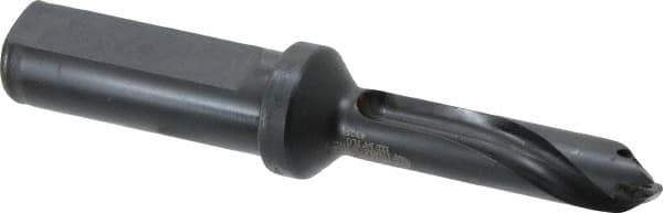 Allied Machine and Engineering - Series 13, 13 to 13.99mm Diam, 3/4" Diam Straight Shank with Flange, Straight Flute Spade Drill - 1-41/64" Max Depth, 2-47/64" Body Length, 4-49/64" OAL, Standard Length, Through Coolant - USA Tool & Supply