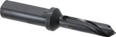 Allied Machine and Engineering - Series 13, 13 to 13.99mm Diam, 3/4" Diam Straight Shank with Flange, Straight Flute Spade Drill - 1-41/64" Max Depth, 2-47/64" Body Length, 4-49/64" OAL, Standard Length, Through Coolant - USA Tool & Supply