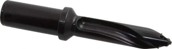 Allied Machine and Engineering - Series 20, 20 to 21.99mm Diam, 1" Diam Straight Shank with Flange, Straight Flute Spade Drill - 2-17/64" Max Depth, 3-61/64" Body Length, 6-15/64" OAL, Standard Length, Through Coolant - USA Tool & Supply