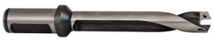 Allied Machine and Engineering - Series 12, 12 to 12.99mm Diam, 3/4" Diam Straight Shank with Flange, Straight Flute Spade Drill - 3-19/32" Max Depth, 4-25/32" Body Length, 6-45/64" OAL, Standard Length, Through Coolant - USA Tool & Supply