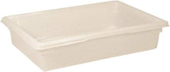 Rubbermaid - Rectangular, White Polyethylene Food Tote Box - 6" High x 18" Wide x 26" Long, with Snap-On Lid - USA Tool & Supply