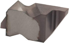 Kennametal - 2058NG Grade KCU25, 1.47mm Cutting Width Carbide Grooving Insert - 1.27mm Max Depth of Cut, Right Hand, 0.19mm Corner Radius, AlTiN Finish - USA Tool & Supply