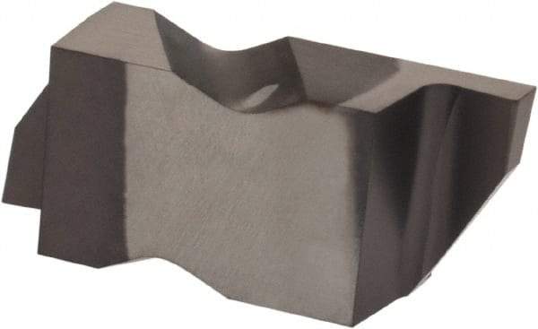 Kennametal - 3062NG Grade KCU10, 1.58mm Cutting Width Carbide Grooving Insert - 2.39mm Max Depth of Cut, Right Hand, 0.19mm Corner Radius, AlTiN Finish - USA Tool & Supply