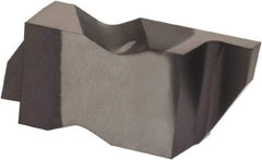 Kennametal - 3062NG Grade KCU10, 1.58mm Cutting Width Carbide Grooving Insert - 2.39mm Max Depth of Cut, Right Hand, 0.19mm Corner Radius, AlTiN Finish - USA Tool & Supply