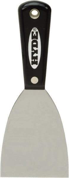 Hyde Tools - Flexible High Carbon Steel 1-Edge Scraper - 3" Blade Width, Nylon Handle - USA Tool & Supply
