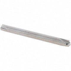 Scientific Cutting Tools - 0.01" Radius, 1/8" Mill Diam, 3 Flute Solid Carbide Corner Rounding End Mill - Double End, Uncoated, 1-1/2" OAL, 1/8" Shank Diam - USA Tool & Supply
