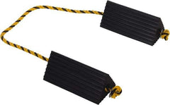 Vestil - 10" Wide x 4-1/2" High x 5" Deep, Rubber Wheel Chock - USA Tool & Supply