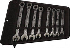 Wera - 8 Piece, 5/16" to 3/4", Combination Wrench Set - Inch Measurement Standard, Chrome Vanadium Finish, Comes in Canvas Tool Holster - USA Tool & Supply