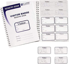 C-LINE - Adhesive Badge Holder - White - USA Tool & Supply