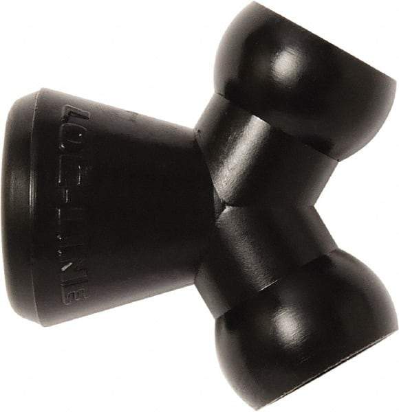 Loc-Line - 1/4" Hose Inside Diam, Coolant Hose Y-Fitting - For Use with Loc-Line Modular Hose System, 20 Pieces - USA Tool & Supply