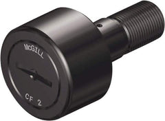 McGill - 1/2" Roller Diam x 3/8" Width, 3/16" Stud Diam x 5/8" Length, Sealed Stud Cam Follower - Steel, 1/4" Thread Length, 10-32 Thread, 1.03" OAL, 680 Lb Dynamic Cap, 790 Lb Static Cap - USA Tool & Supply