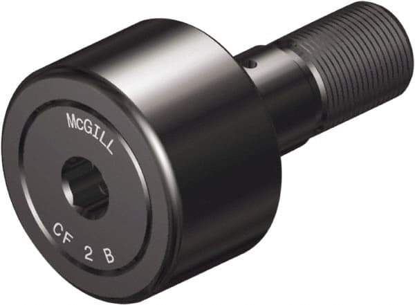 McGill - 7/8" Roller Diam x 1/2" Width, 3/8" Stud Diam x 7/8" Length, Stud Cam Follower with Hex - Steel, 3/8" Thread Length, 3/8-24 Thread, 1.41" OAL, 1,660 Lb Dynamic Cap, 2,065 Lb Static Cap - USA Tool & Supply