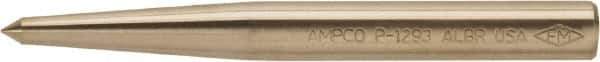 Ampco - 5/8" Nonsparking Center Punch - 6" OAL, Nickel Aluminum Bronze - USA Tool & Supply