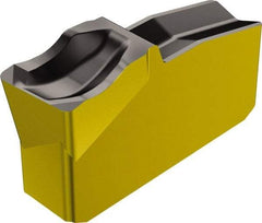 Sandvik Coromant - L151.260 4E 4225 Grade, 0.2362" Cutting Width, Carbide Cutoff Insert - 5° Left Hand Lead Angle, 0.0118" Cnr Rad, TiCN/Al2O3/TiN Coated - USA Tool & Supply