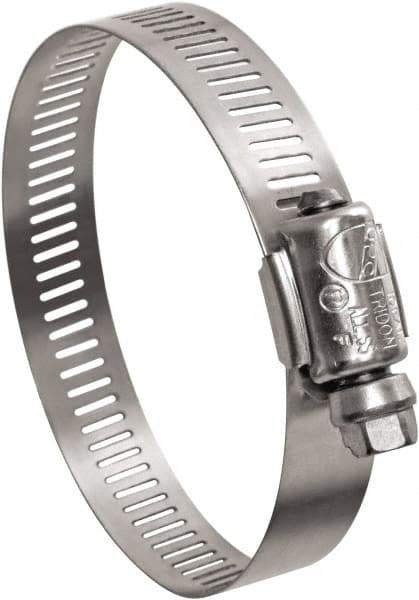 IDEAL TRIDON - SAE Size 16, 11/16 to 1-1/2" Diam, Stainless Steel Worm Drive Clamp - 1/2" Wide, Material Grade 201, Series Contractor - USA Tool & Supply