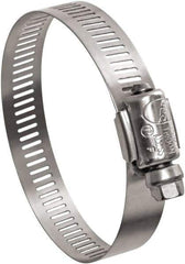 IDEAL TRIDON - SAE Size 24, 1 to 2" Diam, Stainless Steel Worm Drive Clamp - 1/2" Wide, Material Grade 201, Series Contractor - USA Tool & Supply