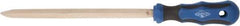 Ampco - Stiff Aluminum Bronze Alloy Straight Scraper - 1" Blade Width x 8" Blade Length, Soft Grip Handle - USA Tool & Supply