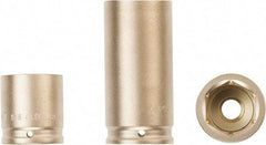 Ampco - 1/2" Drive 1-1/2" Standard Nonsparking Impact Socket - 6 Points - USA Tool & Supply