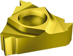 Sandvik Coromant - 166 Internal Left Hand 24 UN Laydown Threading Insert - Grade 1020, TiN Coated Carbide, 6.35mm Inscribed Circle - USA Tool & Supply