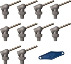 Loc-Line - 1/8" Hose Inside Diam x 5/32" Nozzle Diam, High-Pressure Coolant Hose Nozzle - NPT, for Use with Loc-Line Modular Hose System, 10 Pieces - USA Tool & Supply