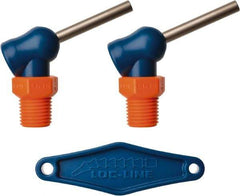 Loc-Line - 1/4" Hose Inside Diam x 5/32" Nozzle Diam, High-Pressure Coolant Hose Nozzle - NPT, for Use with Loc-Line Modular Hose System, 2 Pieces - USA Tool & Supply