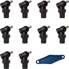 Loc-Line - 1/4" Hose Inside Diam x 5/32" Nozzle Diam, High-Pressure Coolant Hose Nozzle - NPT, for Use with Loc-Line Modular Hose System, 10 Pieces - USA Tool & Supply