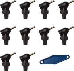 Loc-Line - 1/8" Hose Inside Diam, High-Pressure Coolant Hose Nozzle - NPT, for Use with Loc-Line Modular Hose System, 10 Pieces - USA Tool & Supply