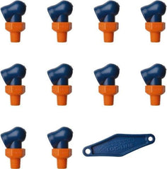 Loc-Line - 1/8" Hose Inside Diam x 5/32" Nozzle Diam, High-Pressure Coolant Hose Nozzle - NPT, for Use with Loc-Line Modular Hose System, 10 Pieces - USA Tool & Supply