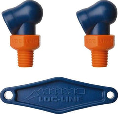 Loc-Line - 1/8" Hose Inside Diam x 1/16" Nozzle Diam, High-Pressure Coolant Hose Nozzle - NPT, for Use with Loc-Line Modular Hose System, 2 Pieces - USA Tool & Supply
