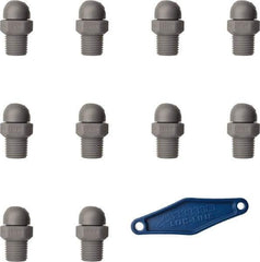 Loc-Line - 1/4" Hose Inside Diam x 5/32" Nozzle Diam, High-Pressure Coolant Hose Nozzle - NPT, for Use with Loc-Line Modular Hose System, 10 Pieces - USA Tool & Supply