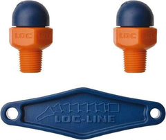 Loc-Line - 1/8" Hose Inside Diam x 1/16" Nozzle Diam, High-Pressure Coolant Hose Nozzle - NPT, for Use with Loc-Line Modular Hose System, 2 Pieces - USA Tool & Supply