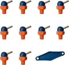 Loc-Line - 1/8" Hose Inside Diam x 1/16" Nozzle Diam, High-Pressure Coolant Hose Nozzle - NPT, for Use with Loc-Line Modular Hose System, 10 Pieces - USA Tool & Supply