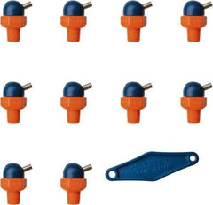 Loc-Line - 1/8" Hose Inside Diam x 1/16" Nozzle Diam, High-Pressure Coolant Hose Nozzle - NPT, for Use with Loc-Line Modular Hose System, 10 Pieces - USA Tool & Supply