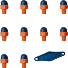 Loc-Line - 1/8" Hose Inside Diam x 1/16" Nozzle Diam, High-Pressure Coolant Hose Nozzle - NPT, for Use with Loc-Line Modular Hose System, 10 Pieces - USA Tool & Supply