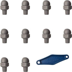 Loc-Line - 1/8" Hose Inside Diam, High-Pressure Coolant Hose Nozzle - NPT, for Use with Loc-Line Modular Hose System, 10 Pieces - USA Tool & Supply