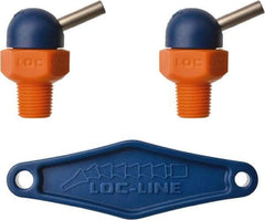 Loc-Line - 1/8" Hose Inside Diam x 1/16" Nozzle Diam, High-Pressure Coolant Hose Nozzle - NPT, for Use with Loc-Line Modular Hose System, 2 Pieces - USA Tool & Supply