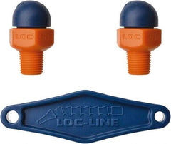 Loc-Line - 1/8" Hose Inside Diam, High-Pressure Coolant Hose Nozzle - NPT, for Use with Loc-Line Modular Hose System, 2 Pieces - USA Tool & Supply
